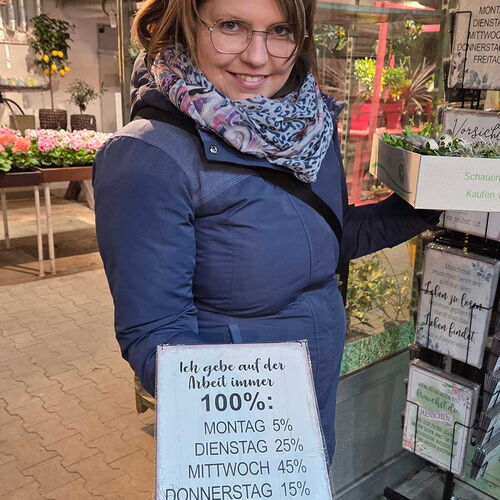 Wir geben bei der Arbeit immer 100%